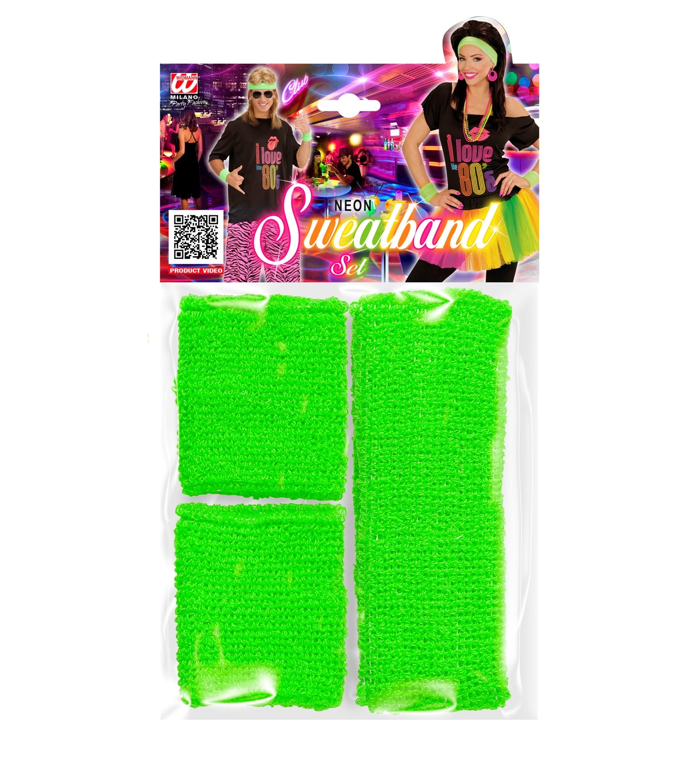 das-kost-mland-schwei-b-nder-set-neon-gr-n-80er-kost-m-3-tlg image 2