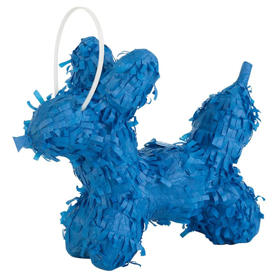 das-kost-mland-dekorationen-mini-pinata-hund-blau-20x15x7cm image 1