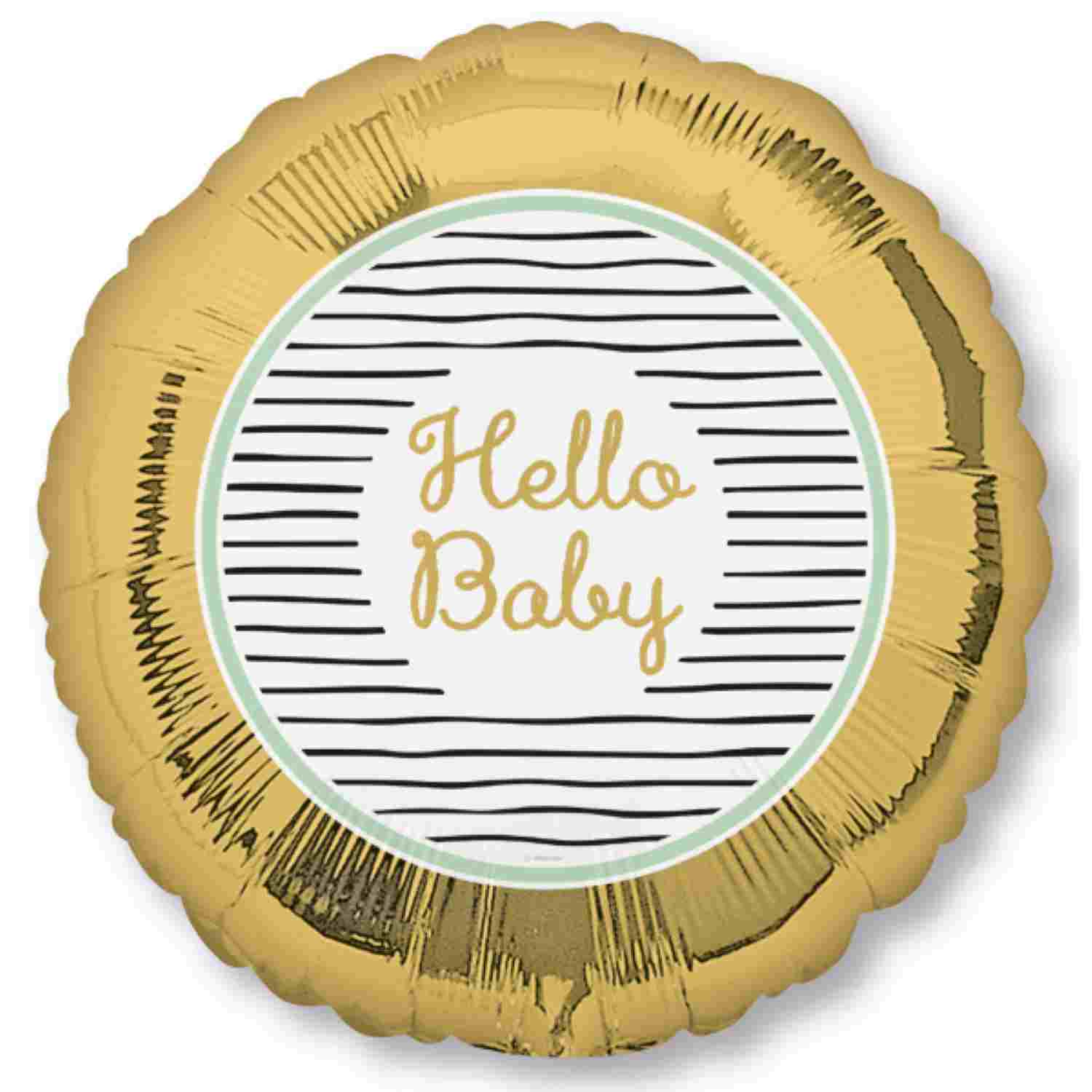 das-kost-mland-hello-baby-folienballon-43cm-babyparty image 1