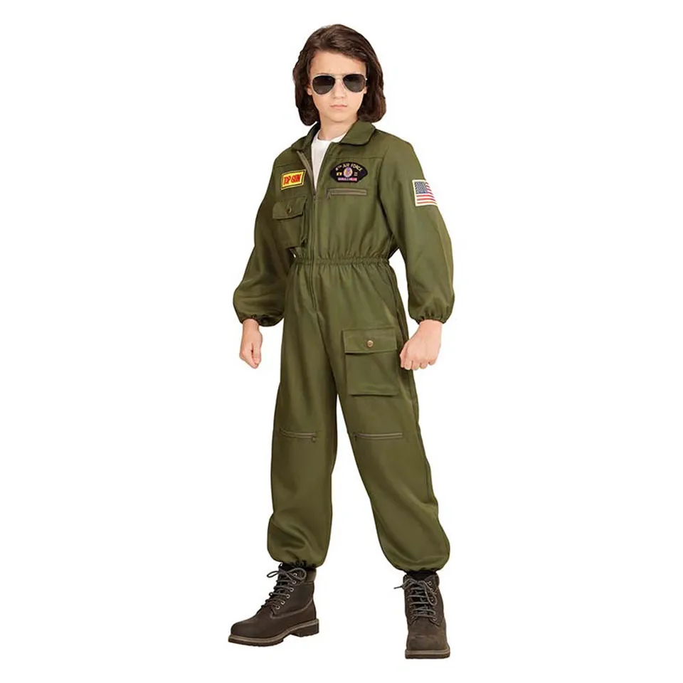 das-kost-mland-jungen-kost-m-kid-kampfpilot-overall-gr-128 image 1