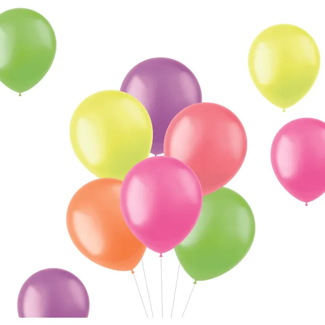 das-kost-mland-neon-luftballon-30-cm-100-stk-latex-bunt image 1
