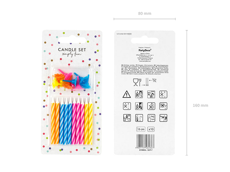 das-kost-mland-dekorationen-kerzen-gedreht-bunt-6cm-10-stk-halter image 3