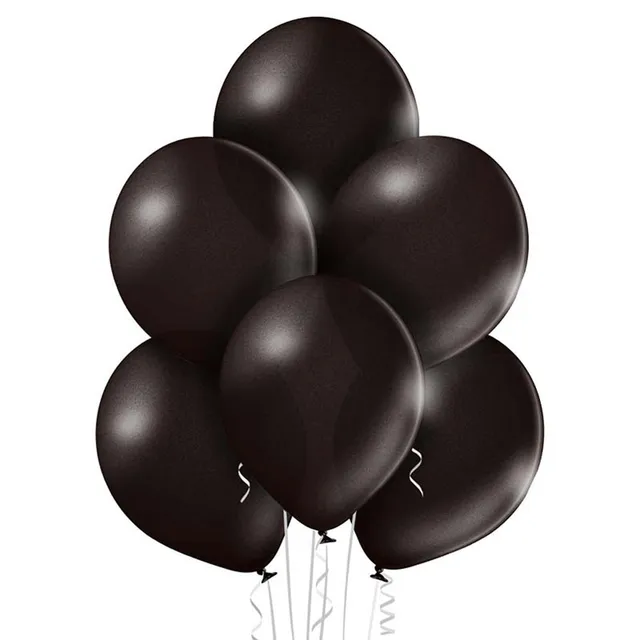 das-kost-mland-dekorationen-luftballon-uni-metallic-30cm-schwarz-25stk image 1