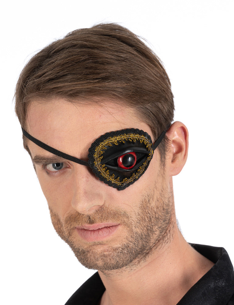 das-kost-mland-red-eye-augenklappe-schwarz-rot-gruselig image 1