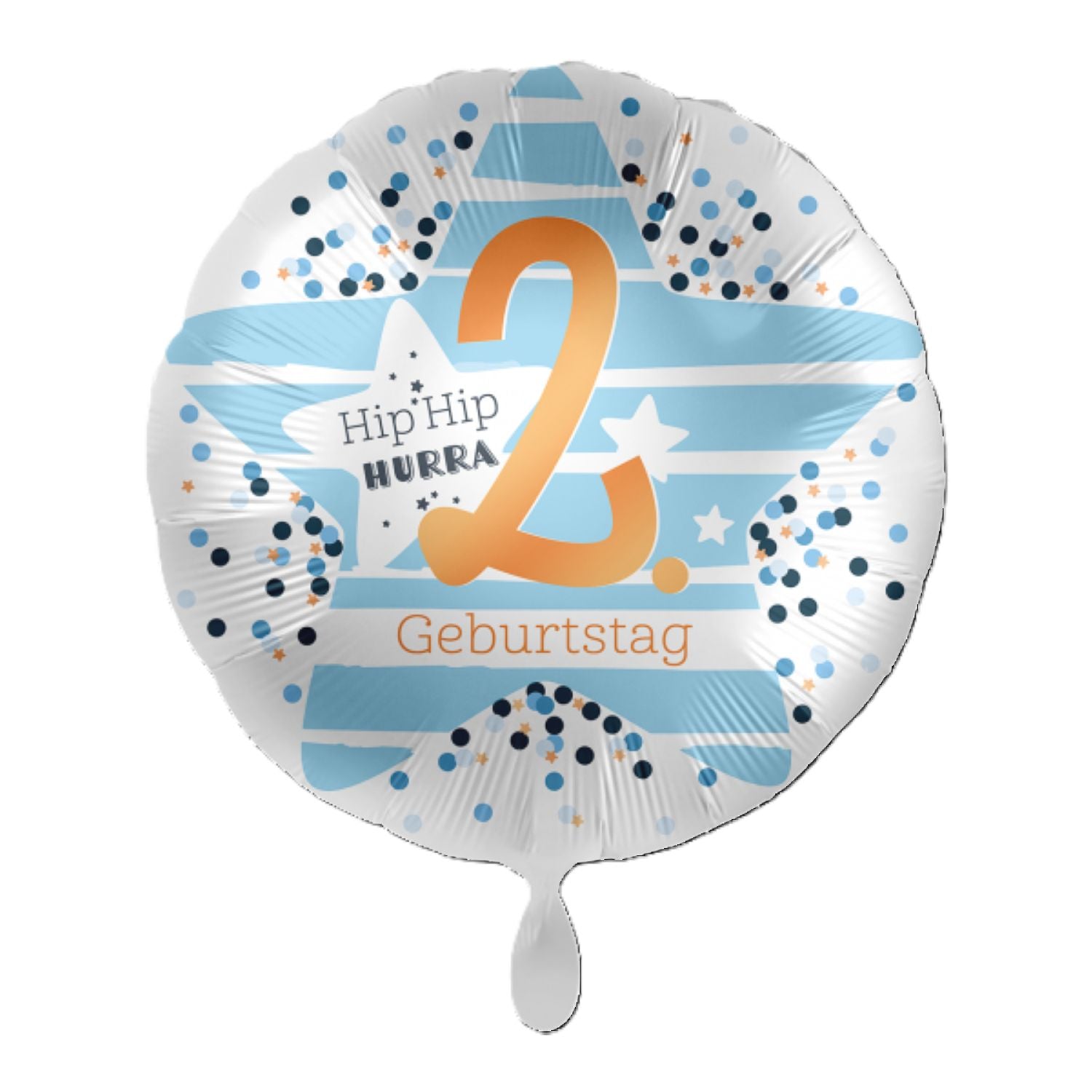 das-kost-mland-hip-hip-hurra-folienballon-43cm-rund image 1