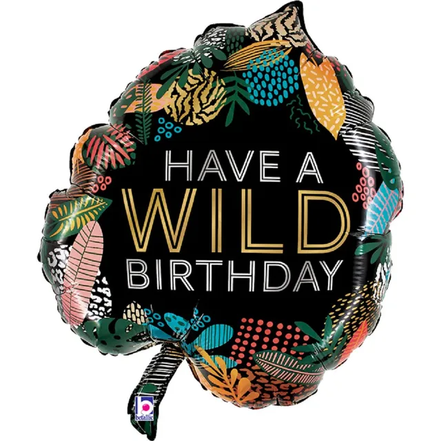 das-kost-mland-dekorationen-folienballon-wild-birthday-76-cm image 1