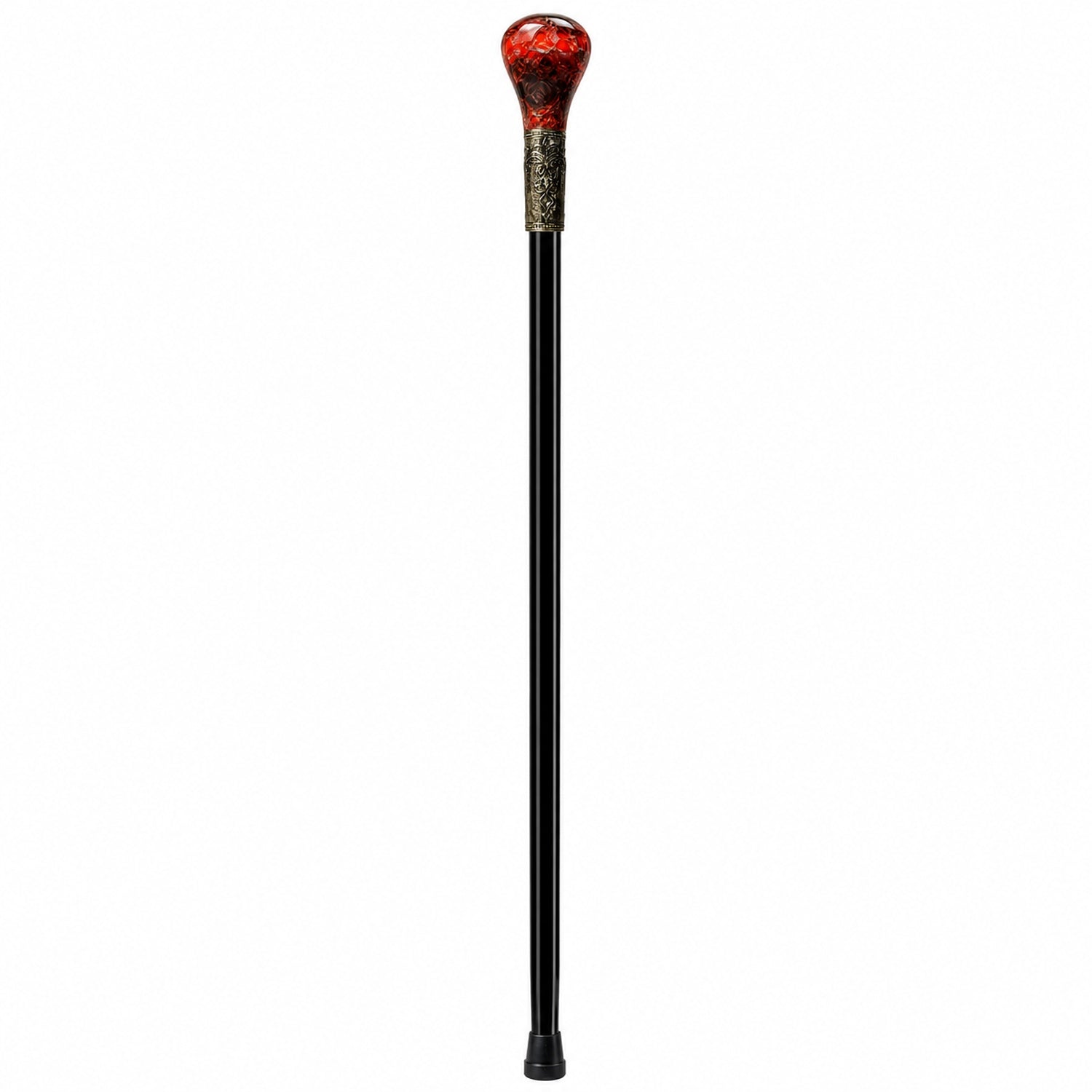 das-kost-mland-accessoires-gehstock-rubin-spinne-93cm-schwarz-rot image 3