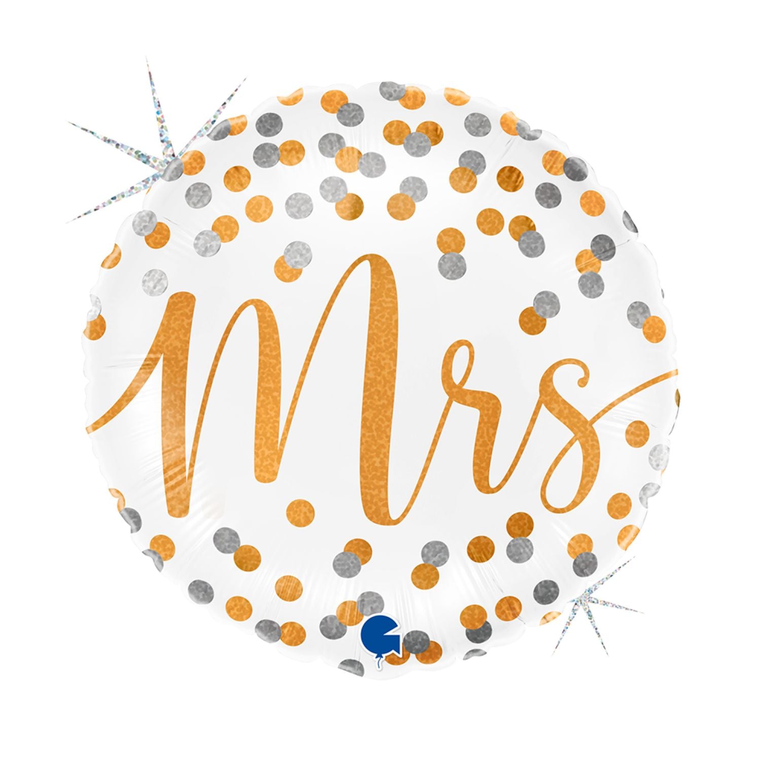 das-kost-mland-mrs-folienballon-46cm-konfetti-holo-deko image 1