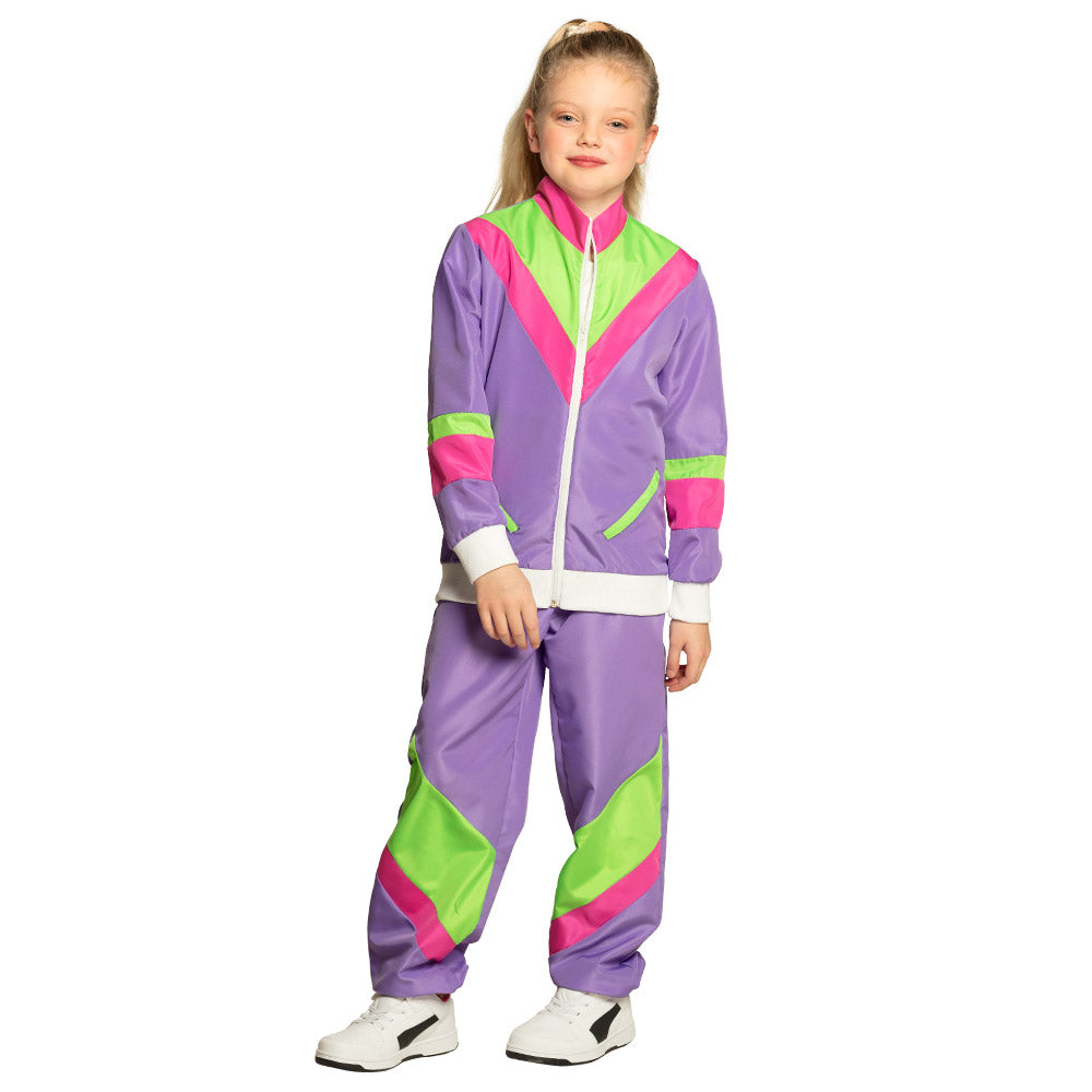 das-kost-mland-jungen-trainingsanzug-retro-kid-lila-7-9-j-uv image 2