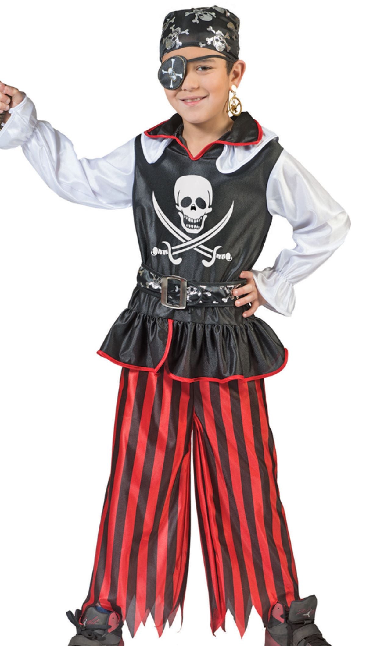 das-kost-mland-jungen-piratenkost-m-bill-kinderkost-m-schwarz-rot-4-tlg image 3