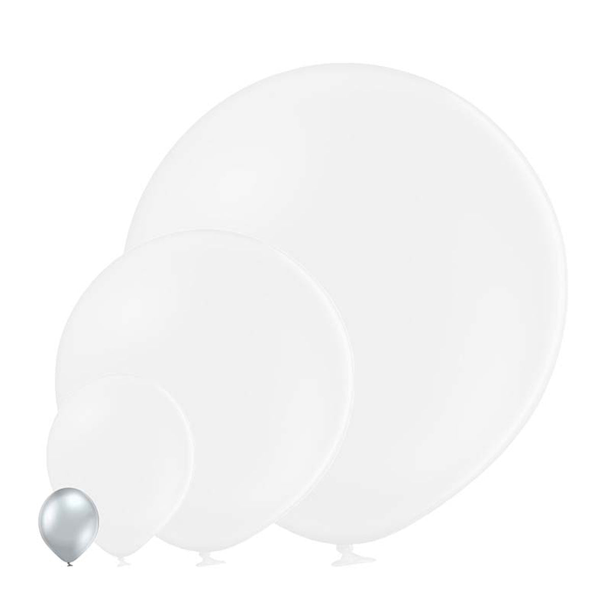 das-kost-mland-deko-luftballon-uni-glossy-silber-25-st-ck-12cm image 2