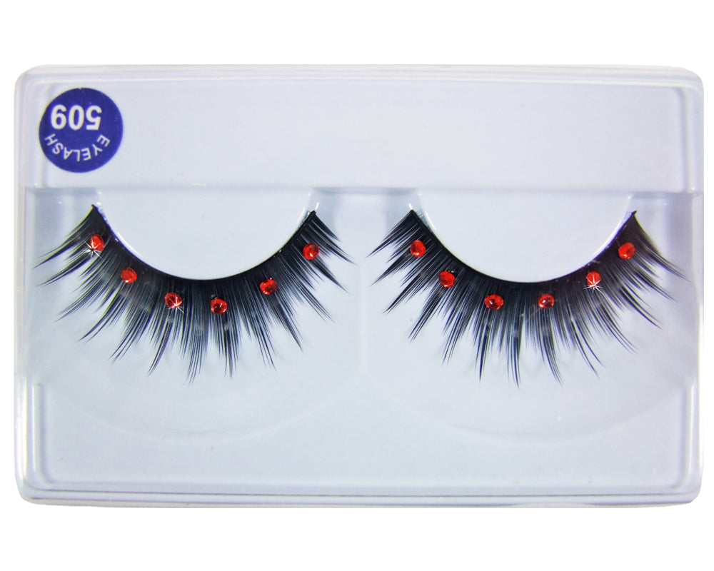 das-kost-mland-accessoires-k-nstliche-wimpern-schmucksteine-fake-lashes-blau image 4