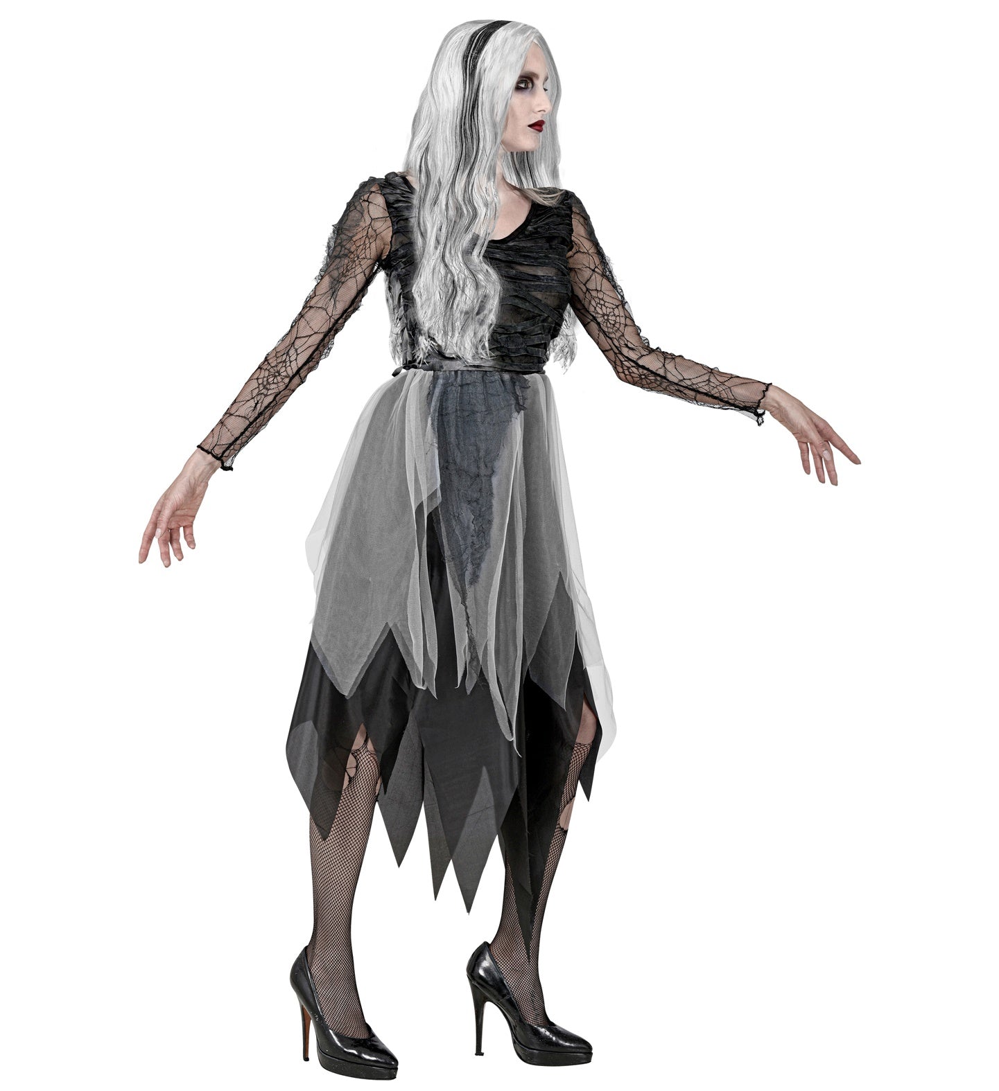 das-kost-mland-damen-ghostly-spirit-spinnenkleid-grau-gr-l image 3