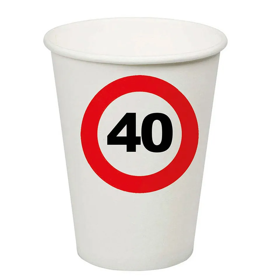 das-kost-mland-pappbecher-verkehrsschild-40-becher-250ml-8-stk image 1