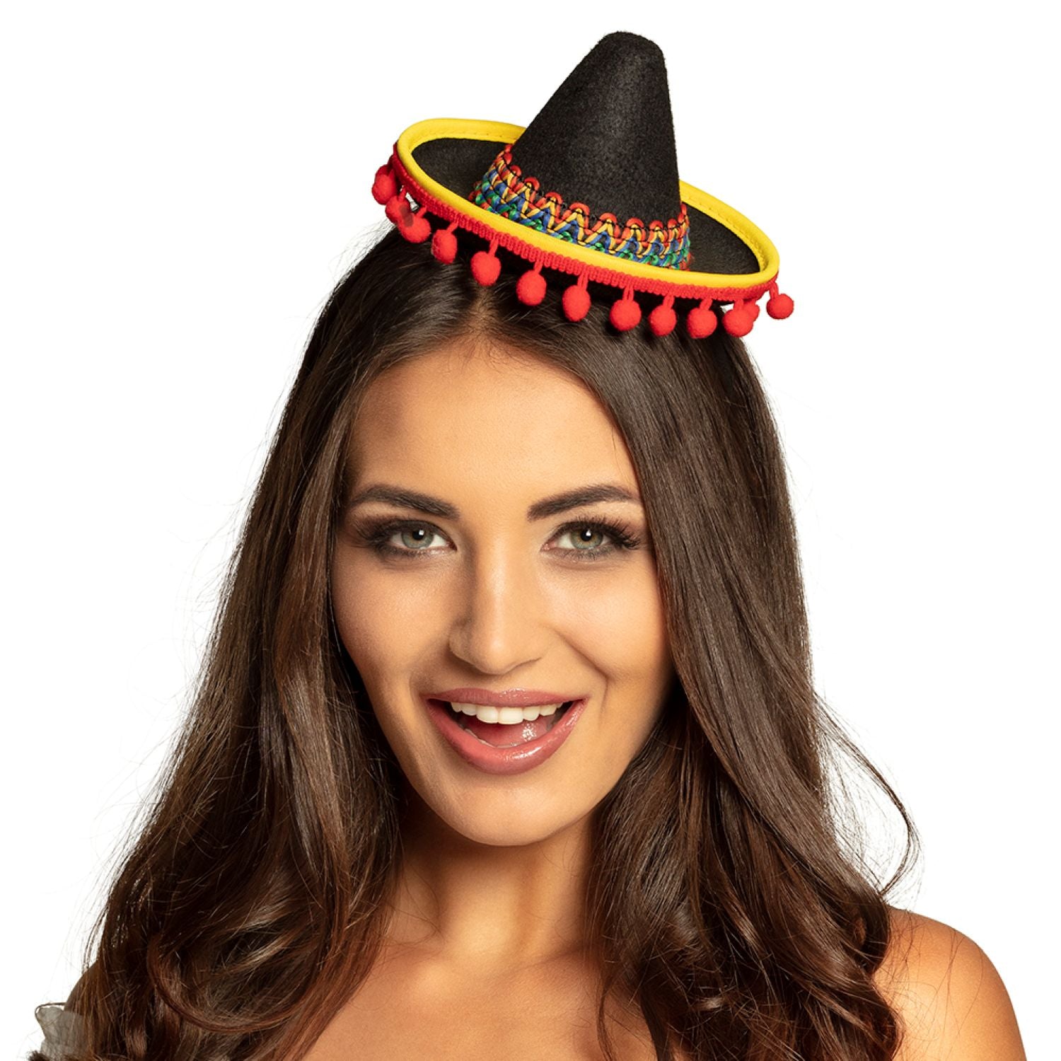 das-kost-mland-mexiko-haarreif-mini-sombrero-kost-m-bunt image 1