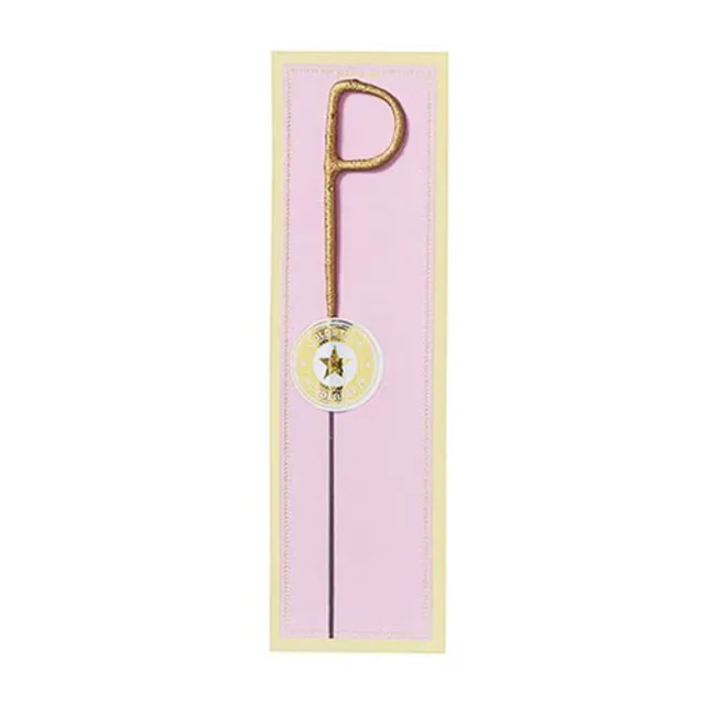 das-kost-mland-wunderkerze-buchstabe-p-tortenkerze-gold-6-5cm image 1