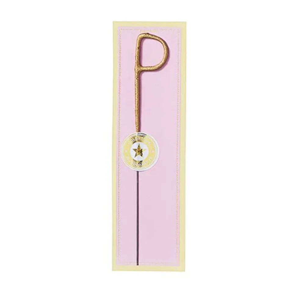 das-kost-mland-wunderkerze-buchstabe-p-tortenkerze-gold-6-5cm image 1