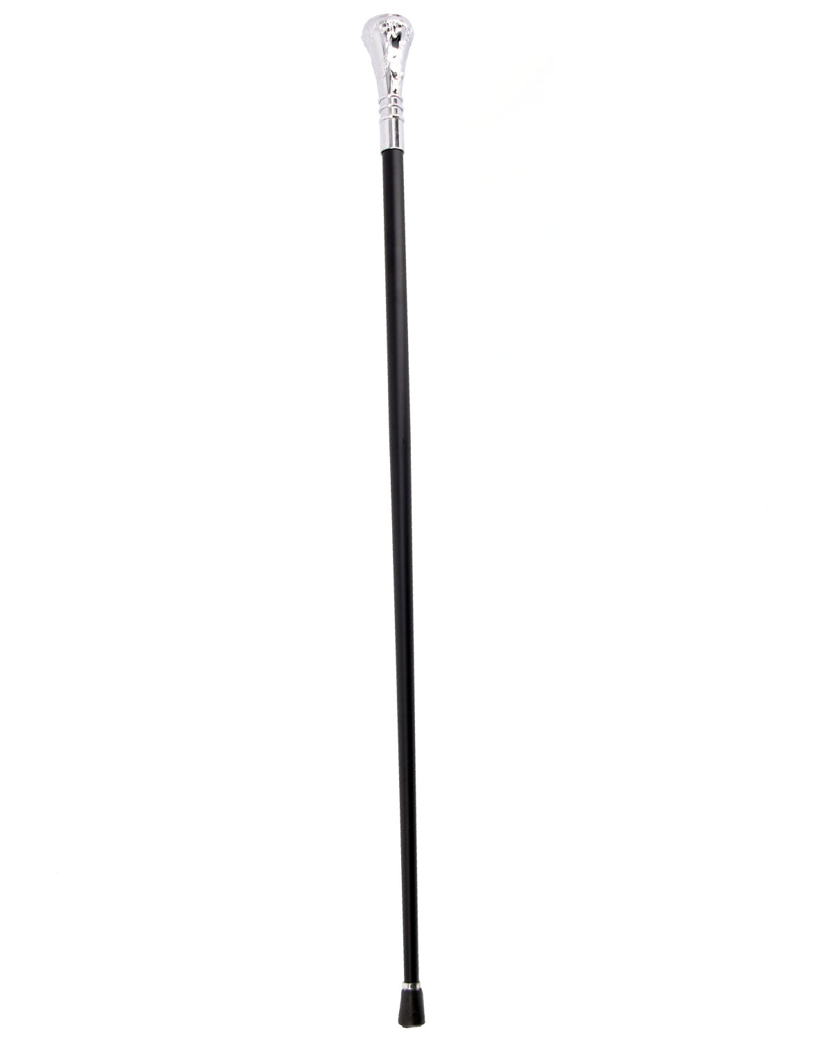 das-kost-mland-gehstock-silberknauf-schwarz-silber-93cm-metall image 1