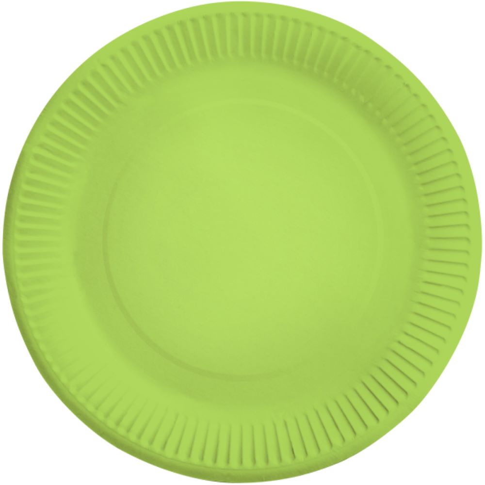 das-kost-mland-dekorationen-8-teller-unifarben-23cm-pappteller-kiwi image 1