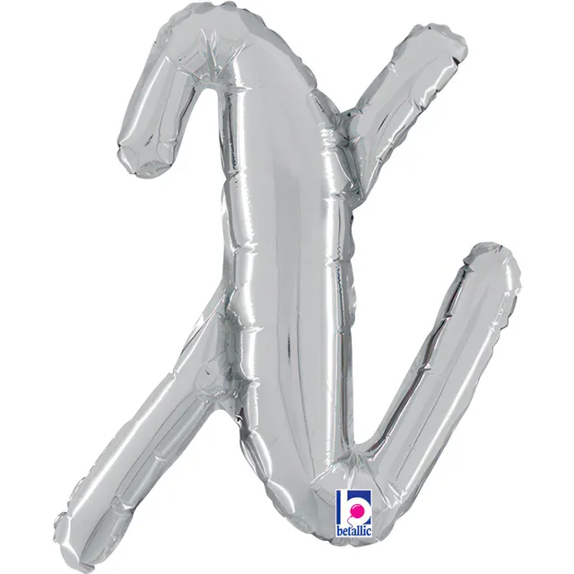 das-kost-mland-dekorationen-folienballon-buchstabe-x-silber-36cm image 1