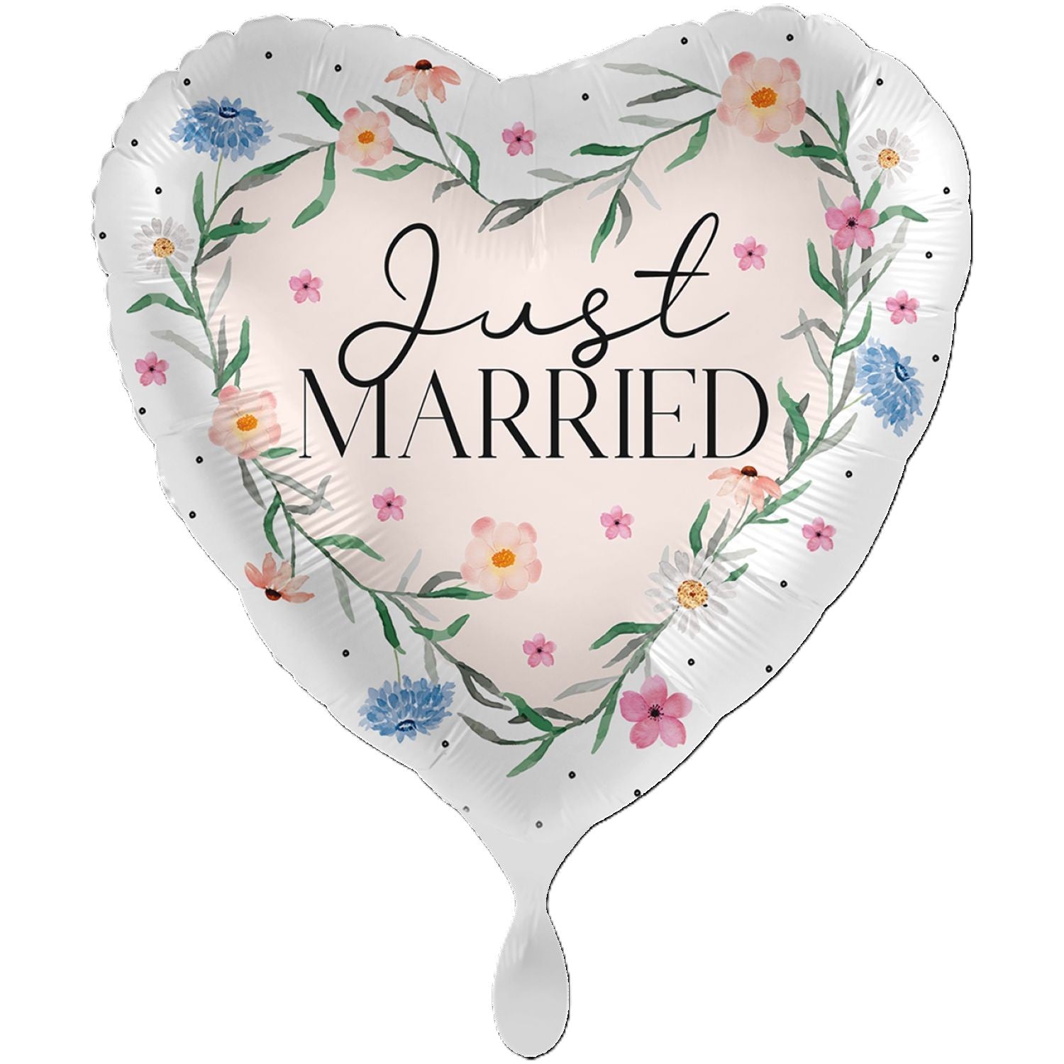 das-kost-mland-just-married-herz-folienballon-71-cm-xxl image 1