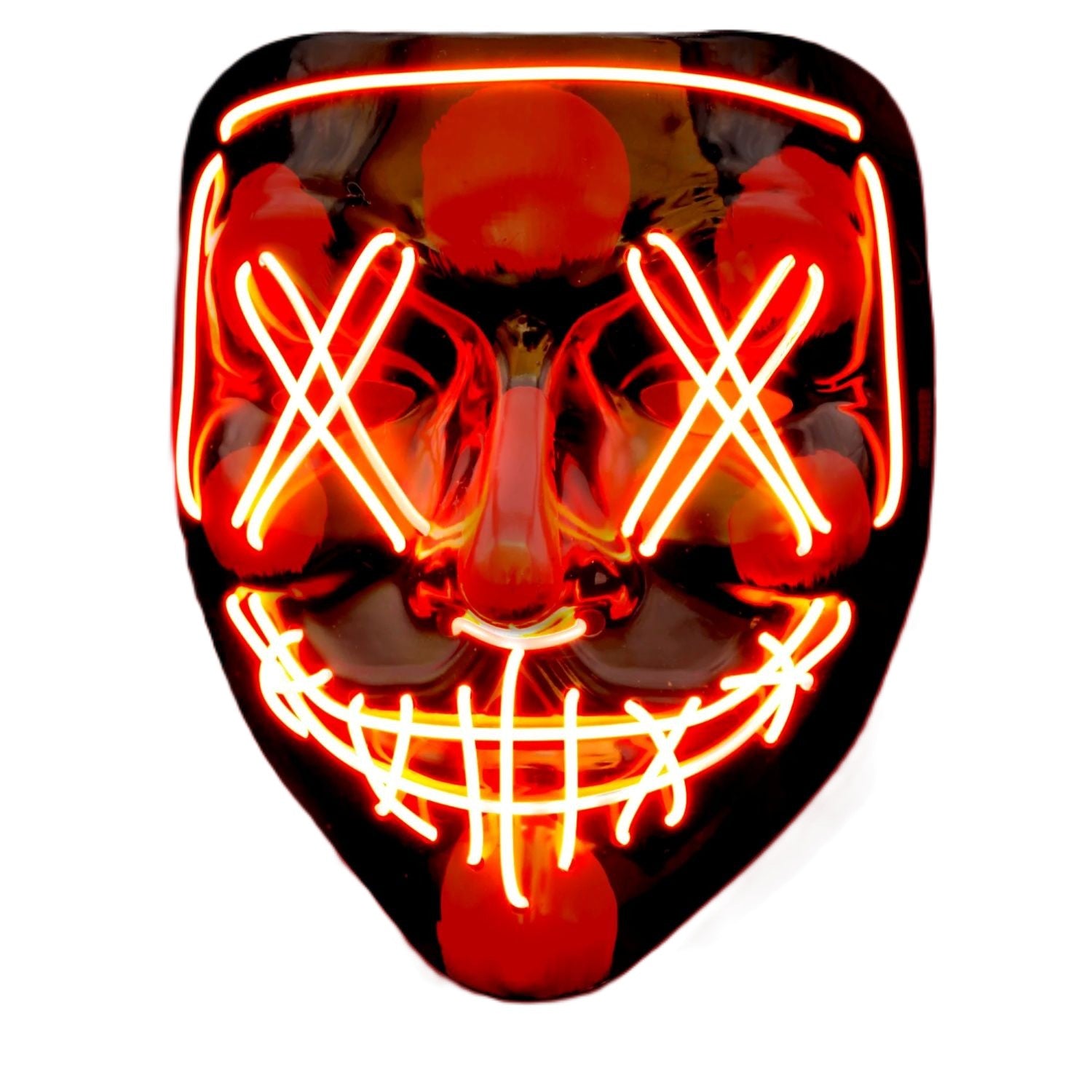 das-kost-mland-led-maske-mit-schn-ren-rot-leuchtmaske image 2