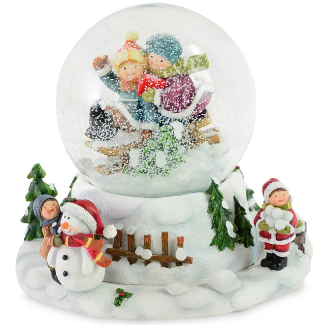 das-kost-mland-dekorationen-spieluhr-schneekugel-winterkinder-15-5-cm image 1
