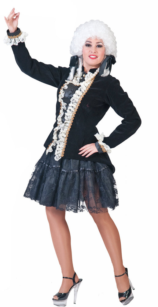 das-kost-mland-r-schen-jacke-schwarz-wei-samt-jackett-gr-36-38 image 4