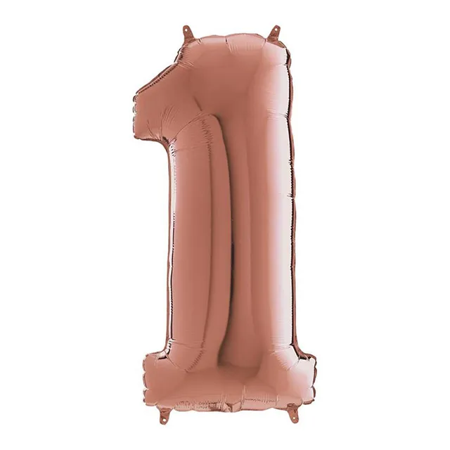 das-kost-mland-dekorationen-zahlenballon-1-rosegold-66cm image 1