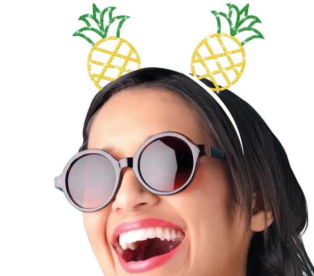 das-kost-mland-ananas-diadem-haarreif-hawaii-gold image 1