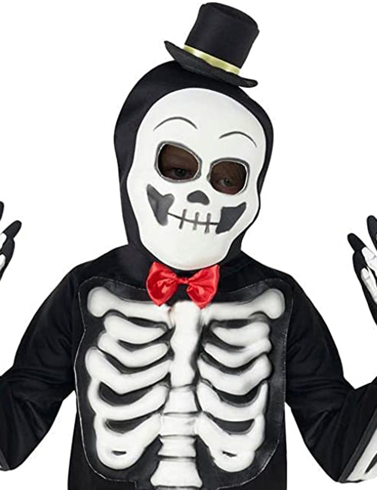 das-kost-mland-skelett-halloween-kost-m-kinder-glow-116-128 image 2