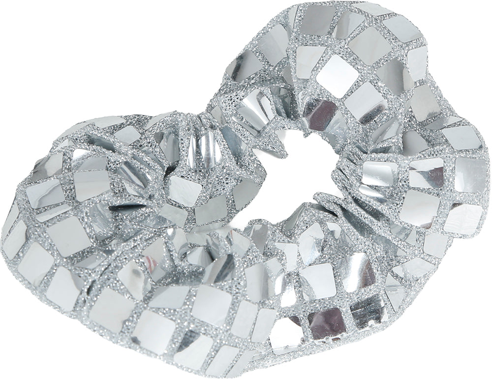 das-kost-mland-dekorationen-disco-haargummi-scrunchie-silber image 4