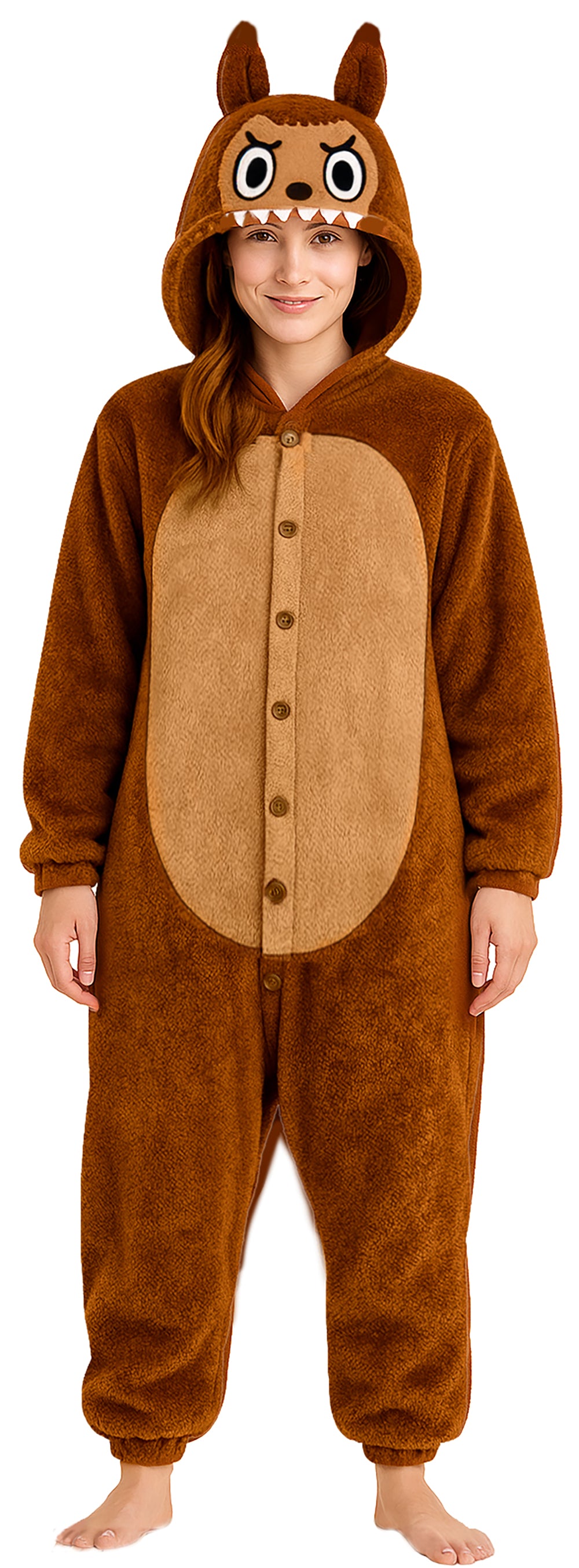 das-kost-mland-lulu-monster-pyjama-kost-m-herren-braun-gr-l image 4