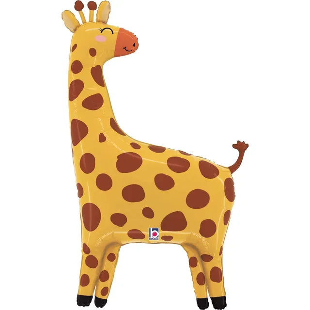 das-kost-mland-folienballon-giraffe-104cm-shape-41-helium image 1
