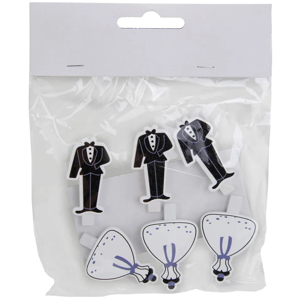 holzklammern-braut-br-utigam-4-cm-6-st-ck-hochzeit image 1