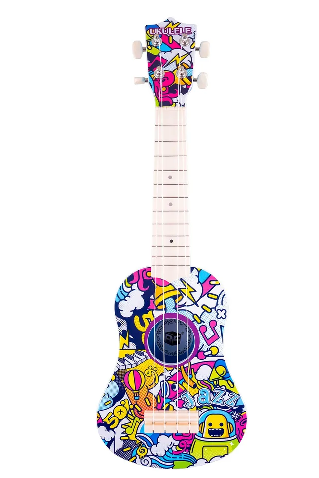 ukulele-graffiti-17-5x7x53cm-mehrfarbig-kunststoff-anf-nger image 1