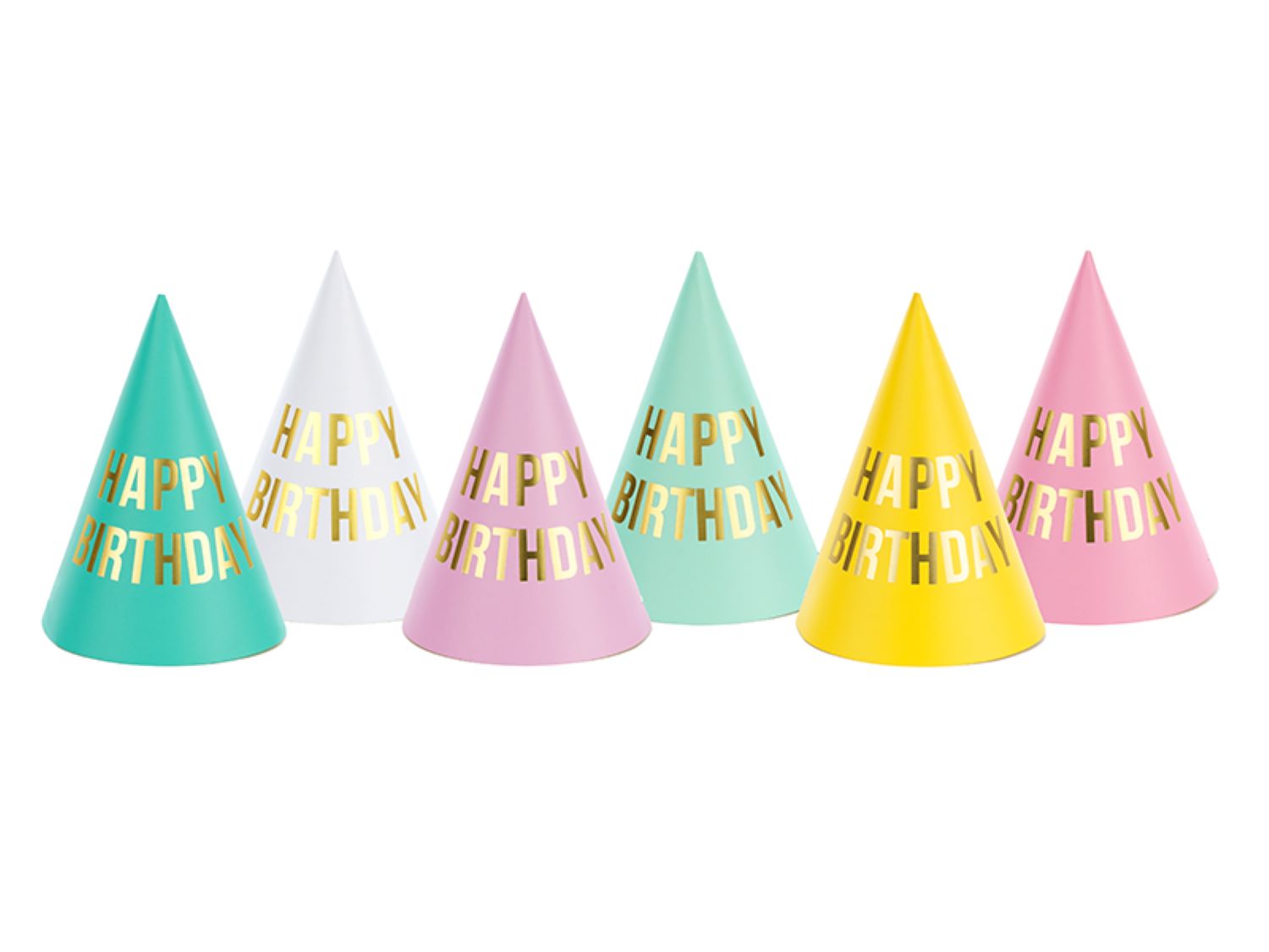partyhut-happy-birthday-mix-6stk-geburtstag-partyh-te image 1