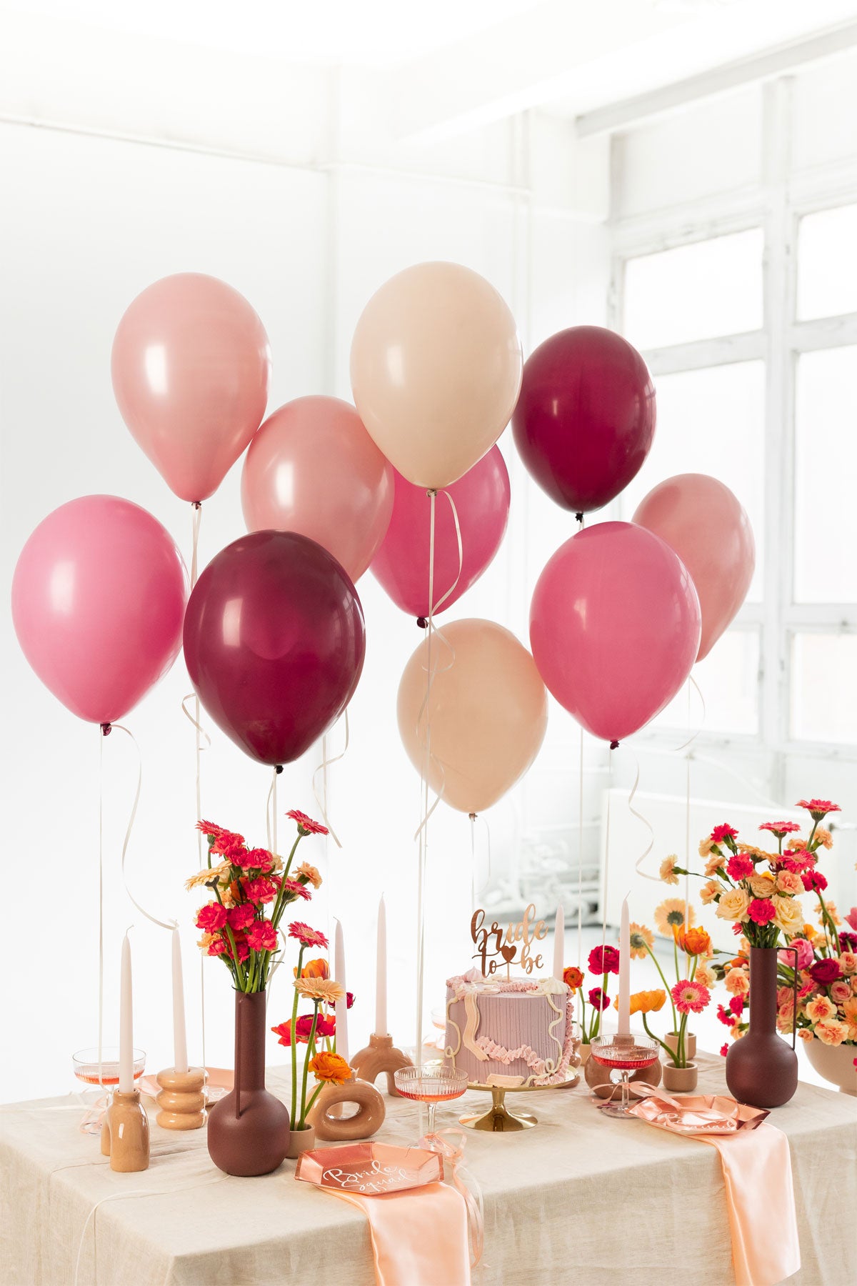 das-kost-mland-dekorationen-luftballon-set-10-stk-rosa-mix-30cm image 4