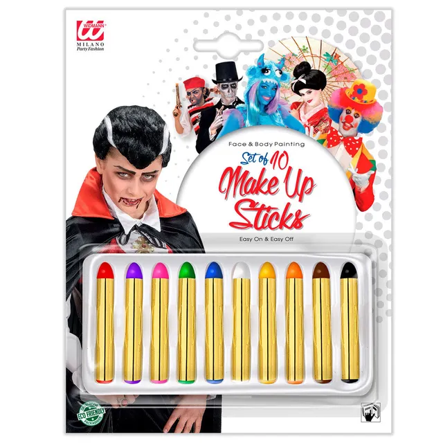 das-kost-mland-dekorationen-10-schminkstifte-make-up-24-ml-bunt image 1