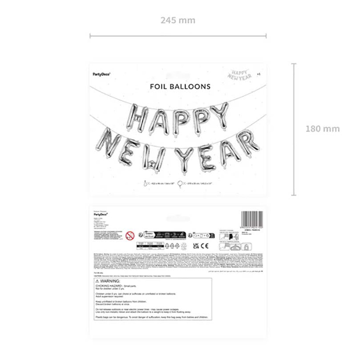 das-kost-mland-ballongirlande-happy-new-year-silber-370cm image 3