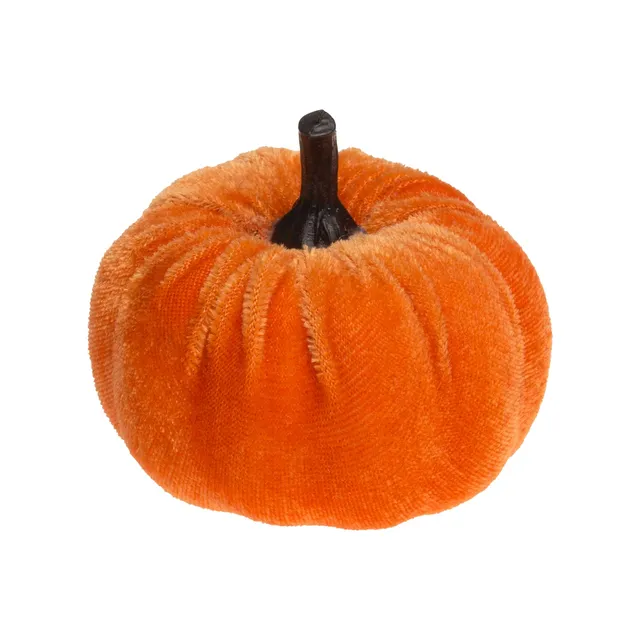 velours-k-rbis-orange-7x4cm-halloween-tischdeko-mini image 1