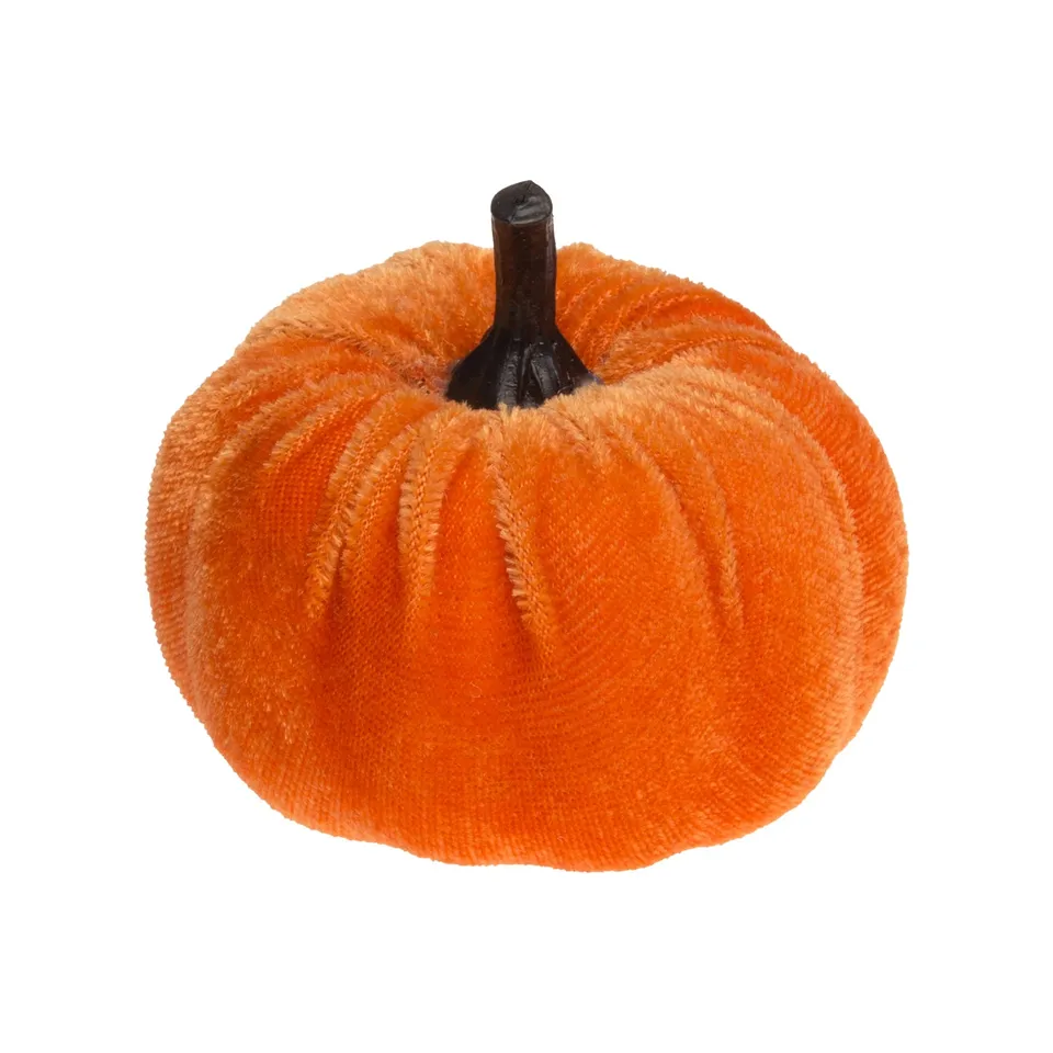 velours-k-rbis-orange-7x4cm-halloween-tischdeko-mini image 1