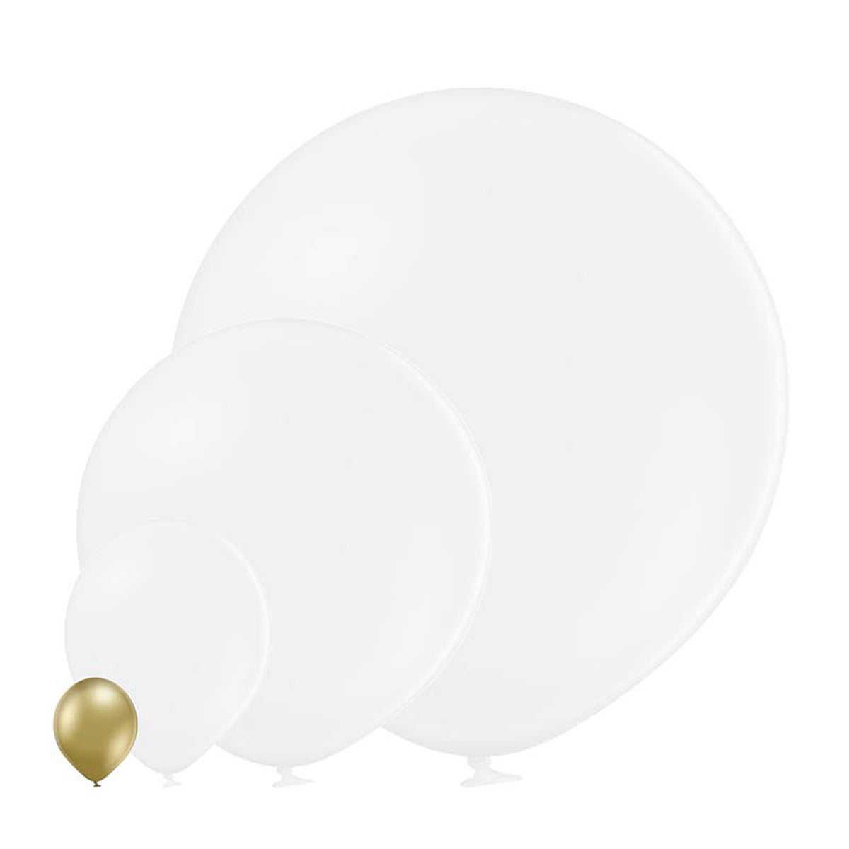 belbal-luftballon-uni-glossy-12cm-luftballons-gold-25-stk image 2