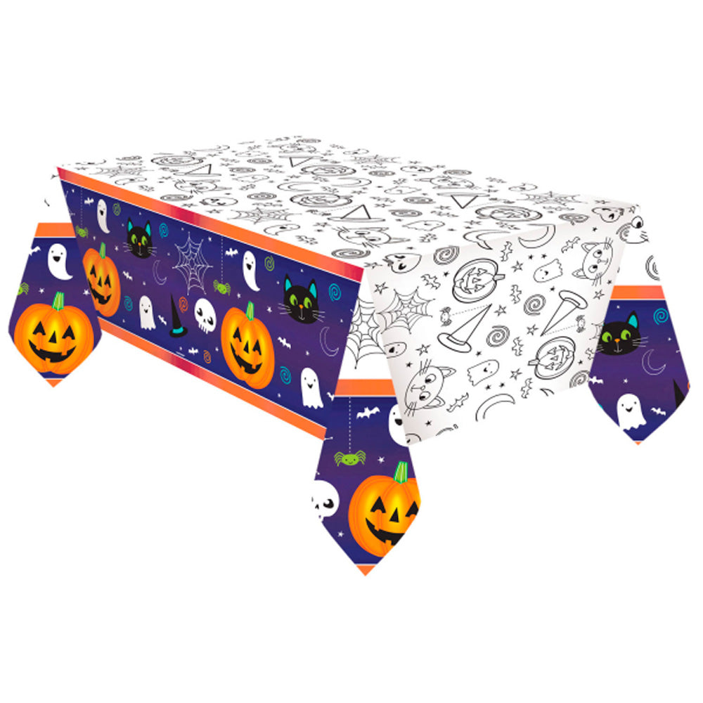 amscan-happy-halloween-tischtuch-papier-120-x-180-cm image 1