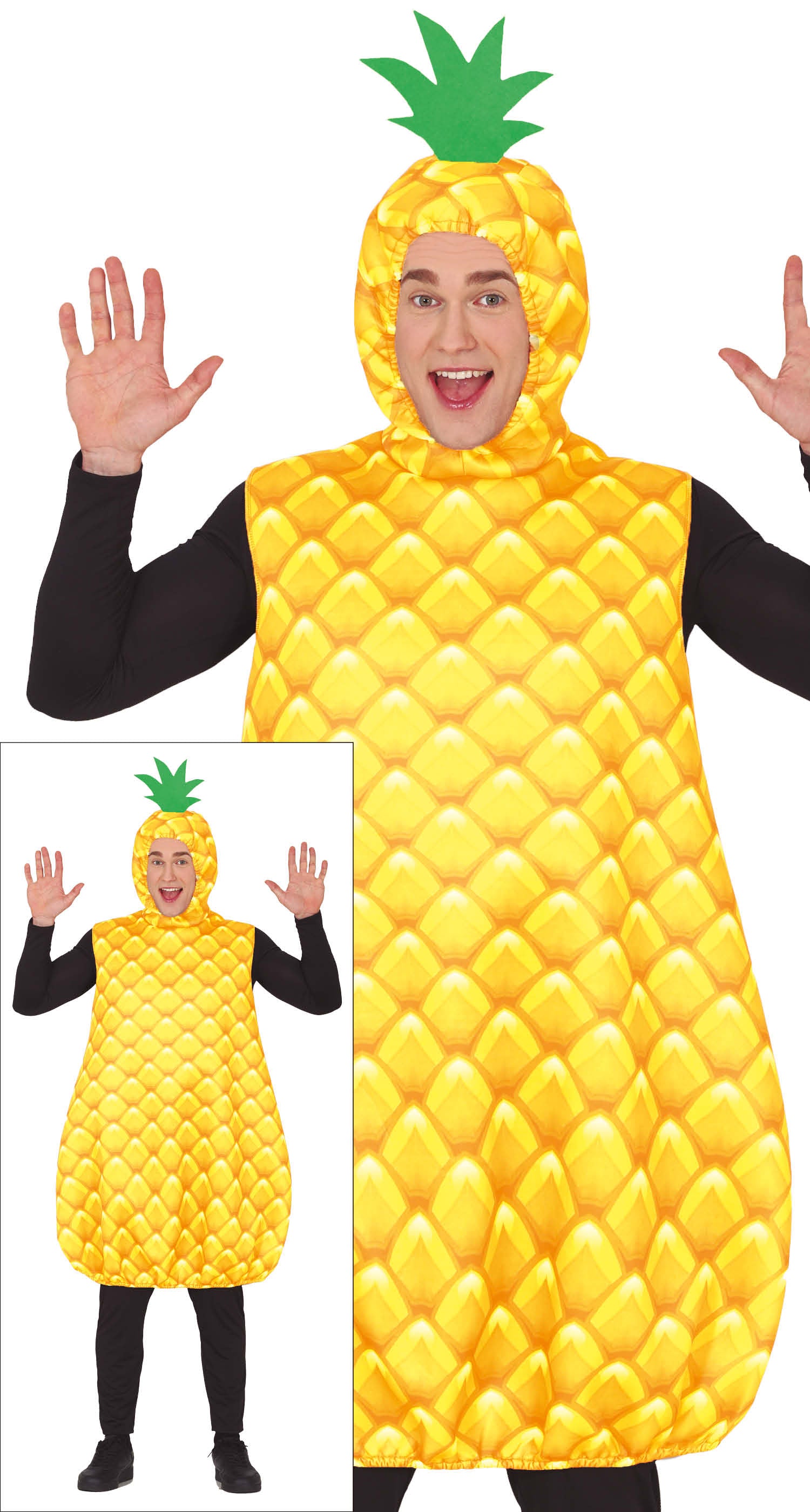 das-kost-mland-ananas-spa-kost-m-herren-gelb-l-52-54-kapuze image 3