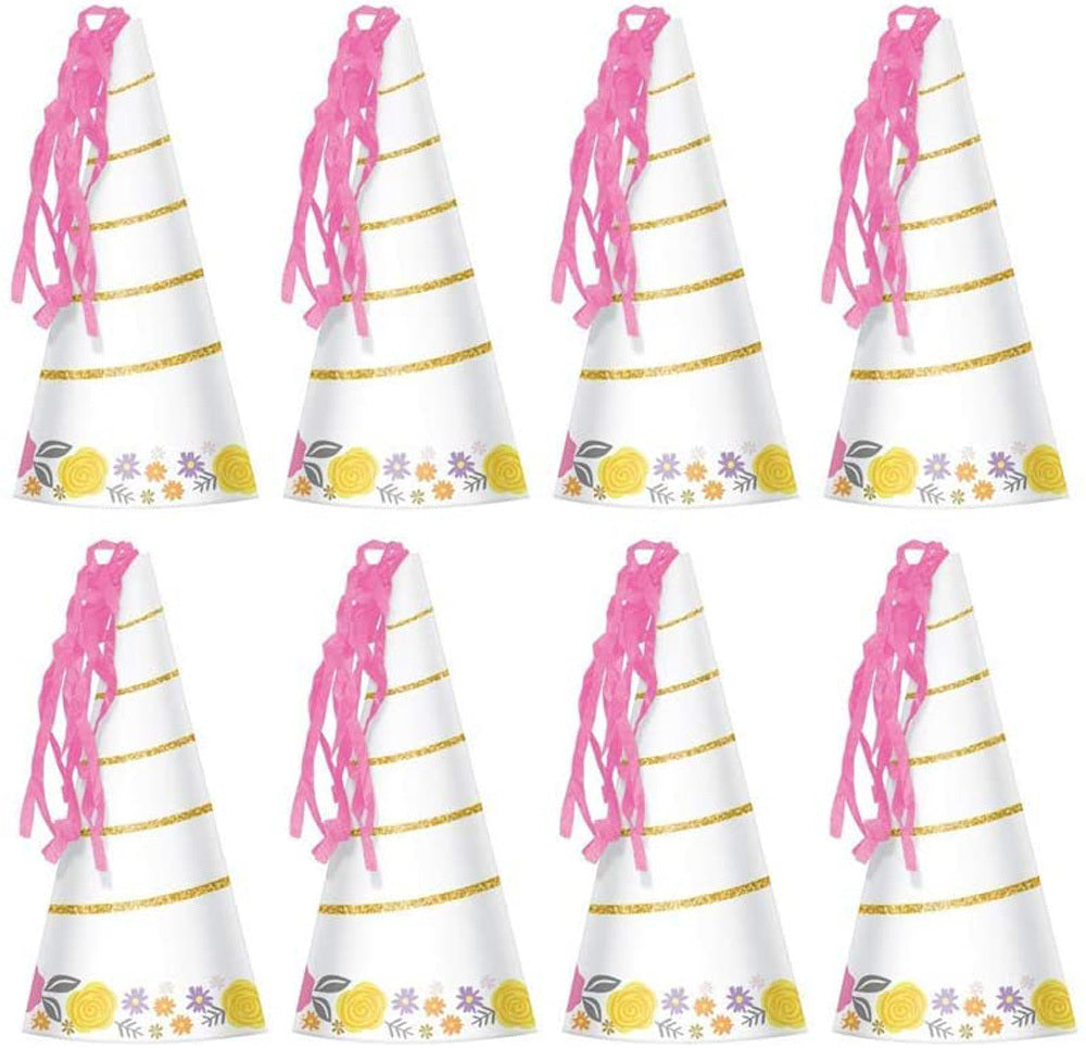 amscan-magical-unicorn-partyh-tchen-8-st-ck-einhorn-17-1cm image 2