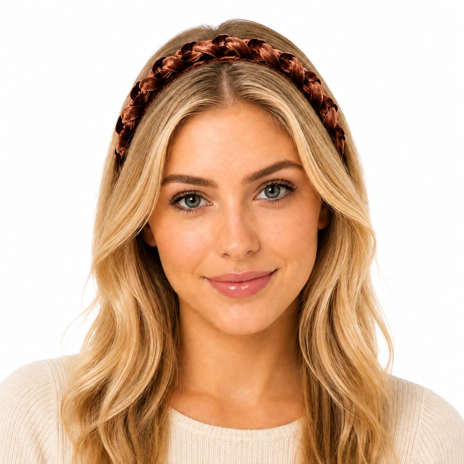 das-kost-mland-accessoires-samt-haarreif-aneta-braun-geflochten image 2