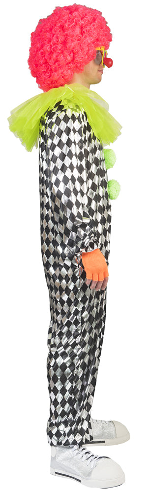 das-kost-mland-herren-clown-kokki-kost-m-schwarz-wei-jumpsuit image 3
