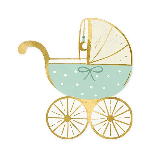 baby-kinderwagen-servietten-20-stk-blau-babyparty-taufe image 1
