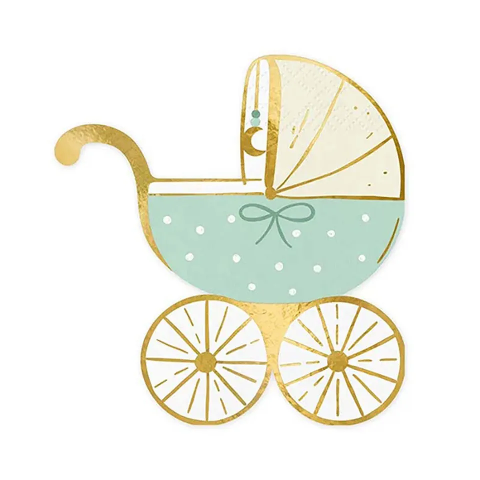 baby-kinderwagen-servietten-20-stk-blau-babyparty-taufe image 1